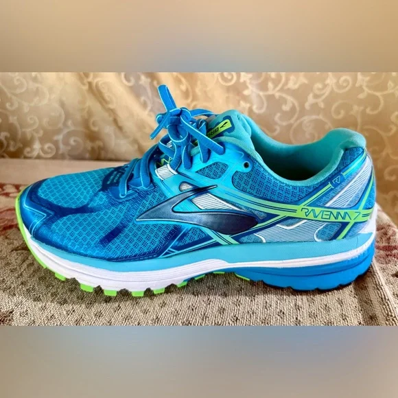Brooks Ravenna 7 Womens Size 8.5 Blue Green Training Running Shoes Like New - Picture 10 of 14